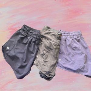 LULULEMON HOTTY HOT 2.5 SHORT BUNDLE 3 PAIR